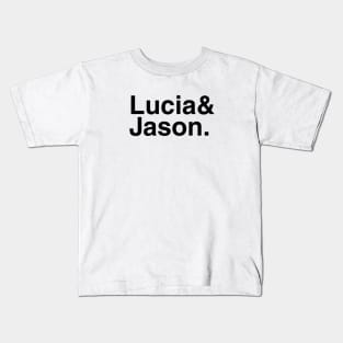 GTA VI Lucia & Jason. (White) Kids T-Shirt